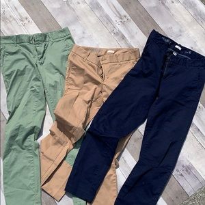 J Crew Ankle Khaki Pants